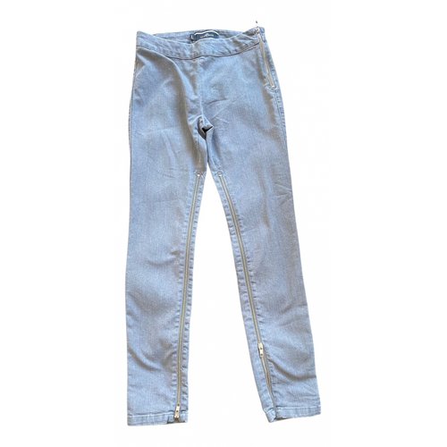 Pre-owned By Malene Birger Slim Jeans In Grey