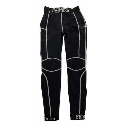 Pre-owned Fiorucci Black Polyester Trousers