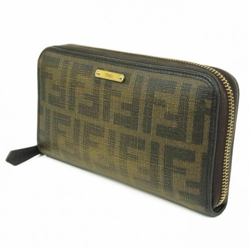 Pre-owned Fendi Brown Leather Wallet