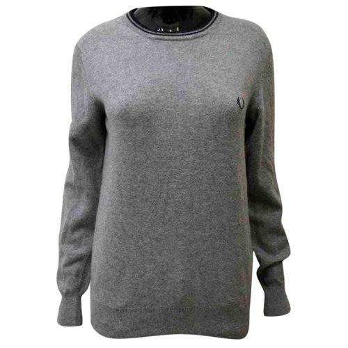 Pre-owned Fred Perry Grey Wool Knitwear