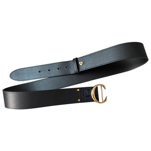 Pre-owned Chloé Leather Belt In Blue