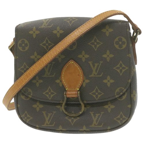 Pre-owned Louis Vuitton Saint Cloud Vintage Brown Cloth Clutch Bag