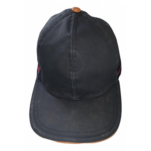 Pre-owned Gucci Black Cloth Hat & Pull On Hat