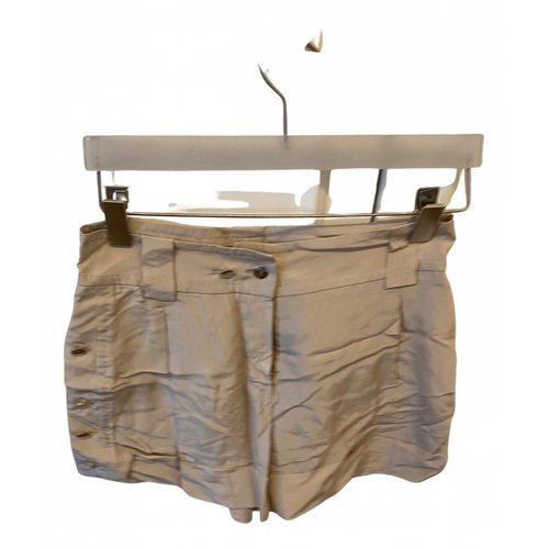 Pre-owned Louis Vuitton Silk Shorts In Beige