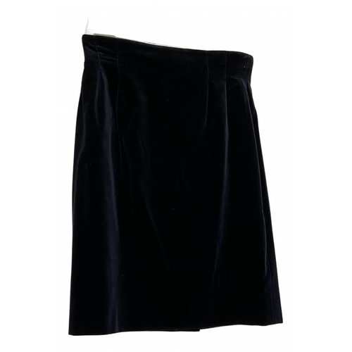 Pre-owned Escada Velvet Mid-length Skirt In Black