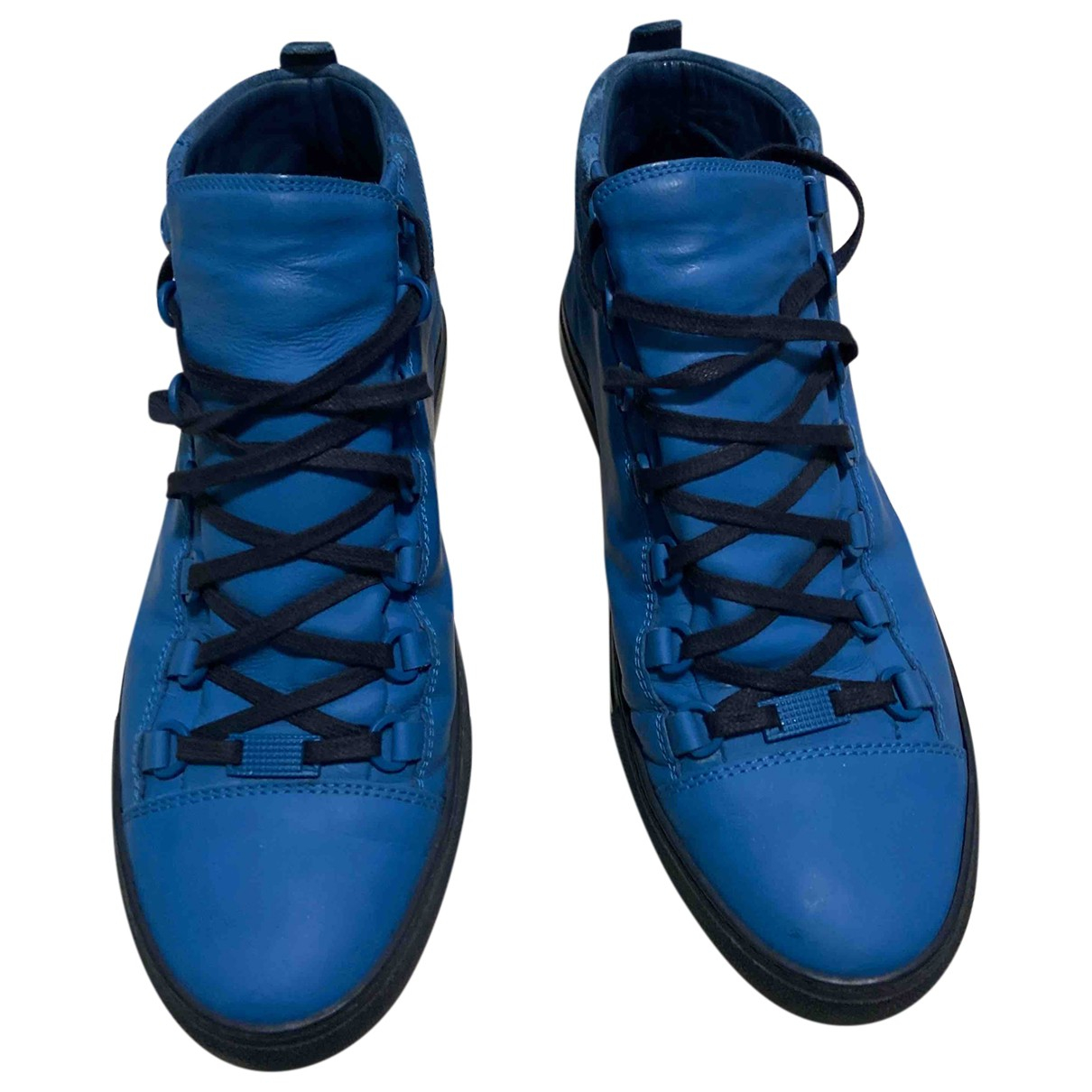 Pre-owned Balenciaga Arena Blue Suede 