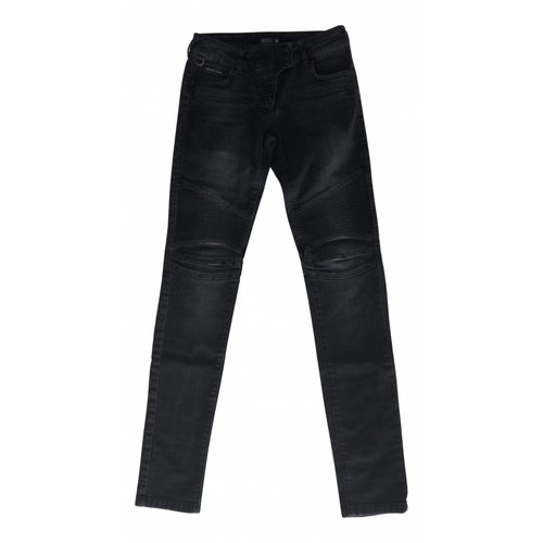 Pre-owned Philipp Plein Slim Jeans In Grey