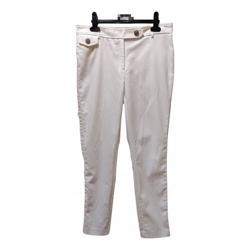 Pre-owned Karl Lagerfeld Cloth Chino Pants In White