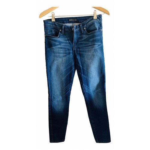 Pre-owned Guess Blue Cotton - Elasthane Jeans