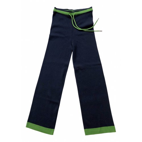 Pre-owned Storm & Marie Trousers In Navy