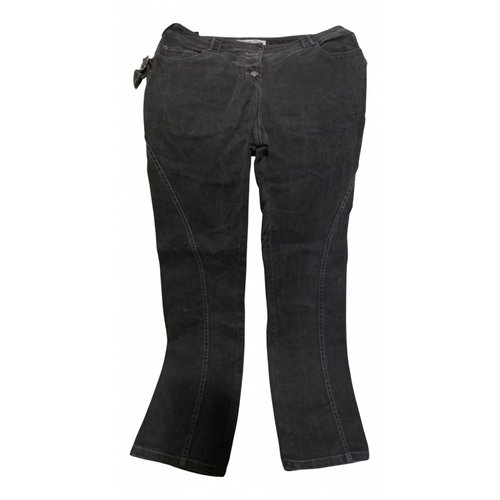 Pre-owned Dior Straight Jeans In Grey