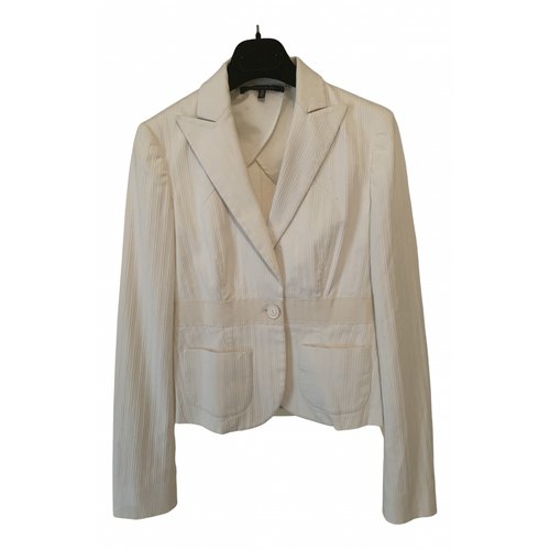 Pre-owned Alessandro Dell'acqua Suit Jacket In White