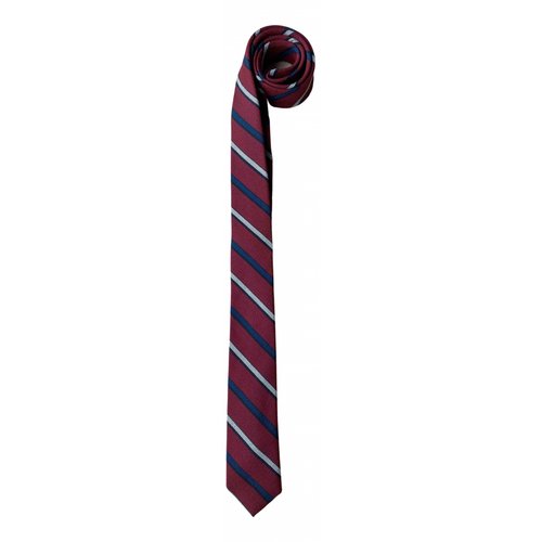 Pre-owned Band Of Outsiders Wool Tie In Burgundy