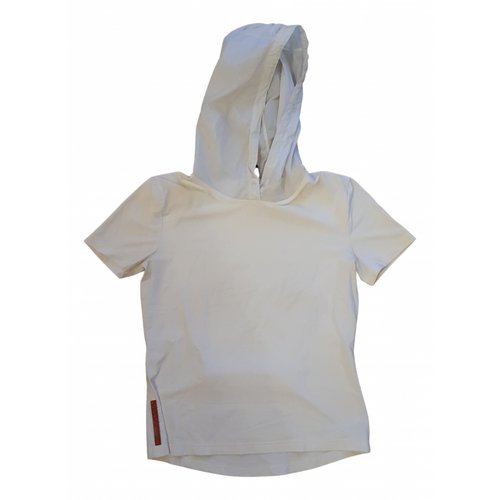 Pre-owned Prada White Synthetic Top