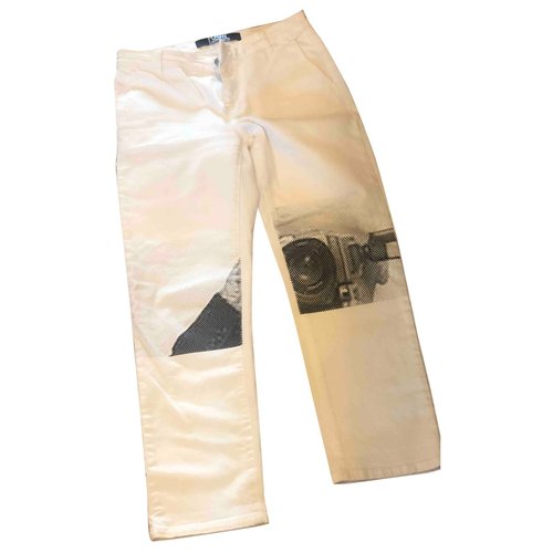 Pre-owned Karl Lagerfeld White Denim - Jeans Jeans
