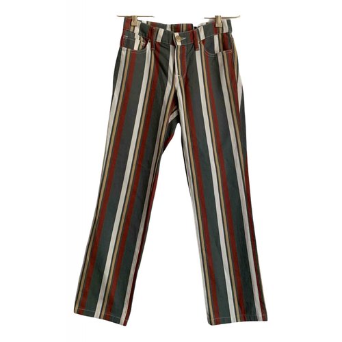 Pre-owned M Missoni Straight Pants In Multicolour