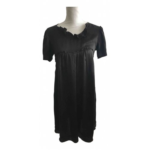 Pre-owned Sonia Rykiel Silk Mid-length Dress In Black