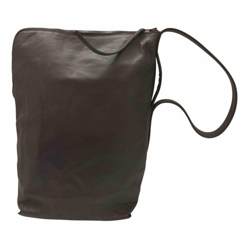 Pre-owned Rick Owens Grey Leather Handbag