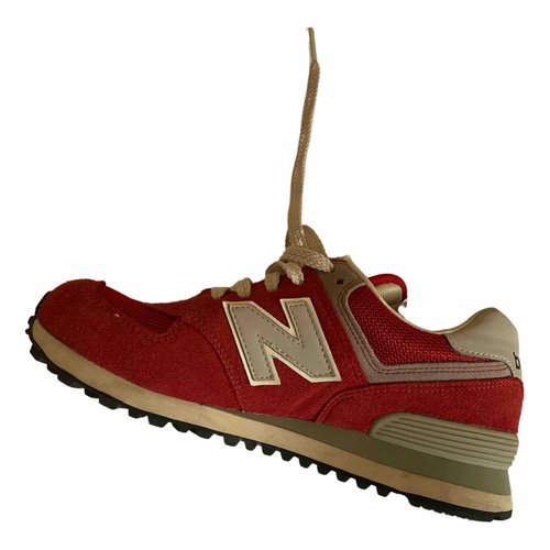 Pre-owned New Balance Trainers In Red