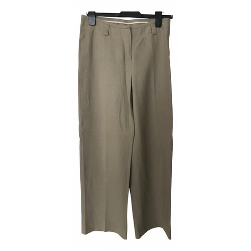 Pre-owned Loro Piana Camel Cotton Trousers