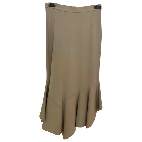 Pre-owned Givenchy Maxi Skirt In Beige