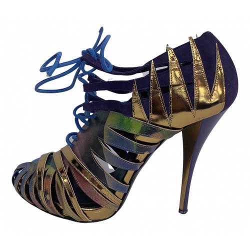 Pre-owned Pierre Hardy Leather Heels In Multicolour