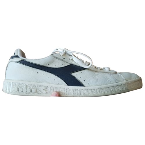 Pre-owned Diadora White Leather Trainers
