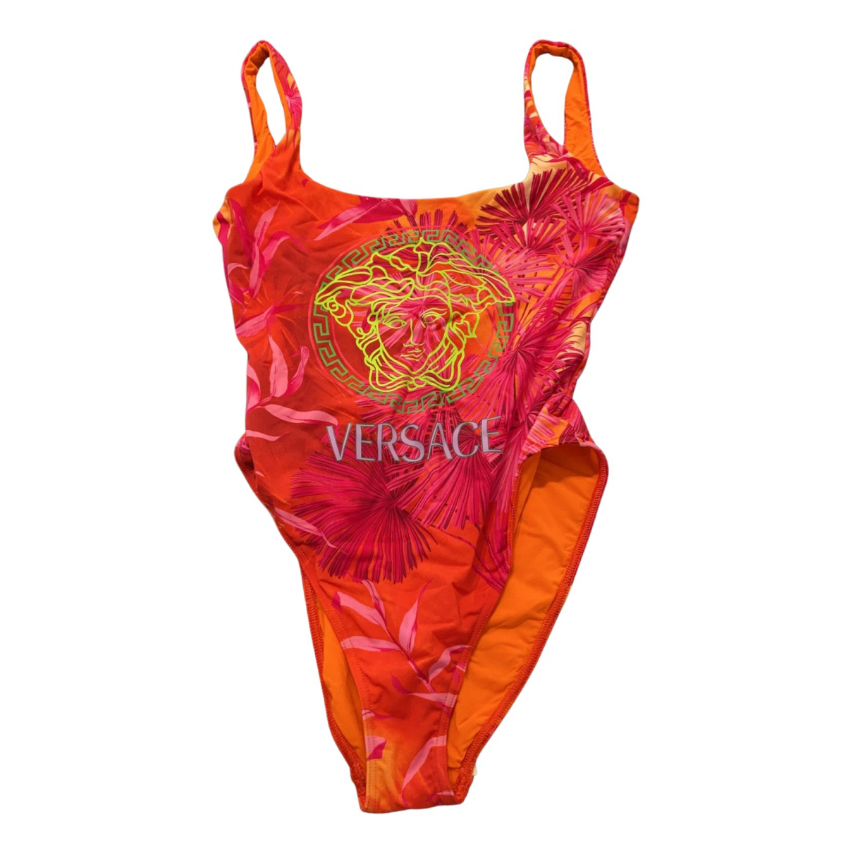 Pre-owned Versace Orange Lycra Swimwear 