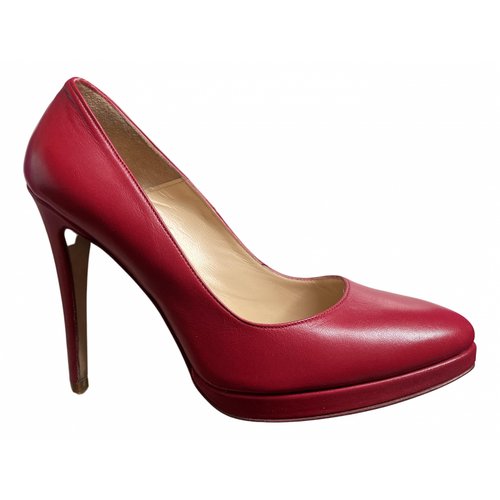 Pre-owned Brera Leather Heels In Red