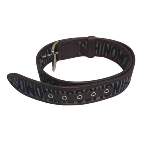 Pre-owned Moschino Belt In Brown