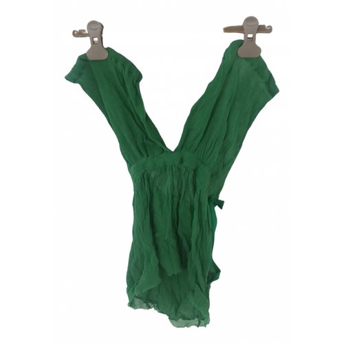 Pre-owned Hoss Intropia Silk Camisole In Green