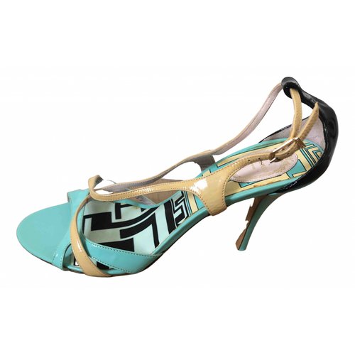 Pre-owned Emilio Pucci Leather Sandals In Blue