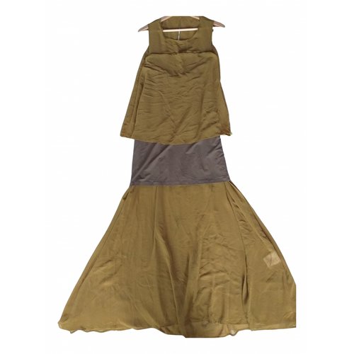 Pre-owned Aniye By Silk Maxi Dress In Camel