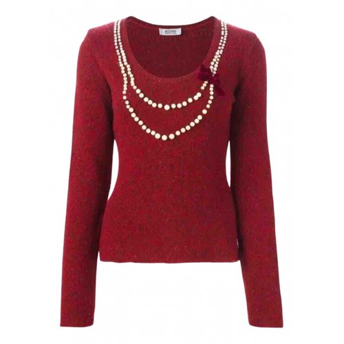 Pre-owned Moschino Cheap And Chic Wool Jumper In Burgundy