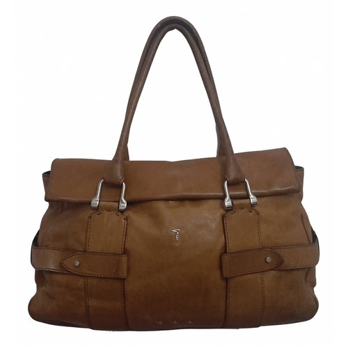 Pre-owned Trussardi Leather Bag In Beige