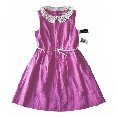 Pre-owned Kensie Linen Mini Dress In Pink