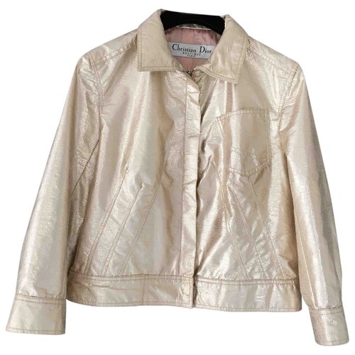 Pre-owned Dior Short Vest In Gold