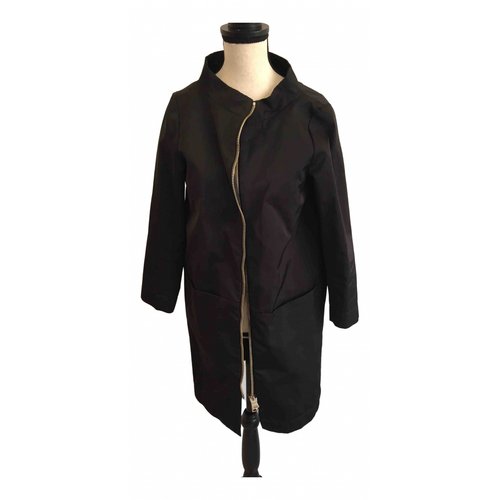 Pre-owned Herno Black Polyester Trench Coats