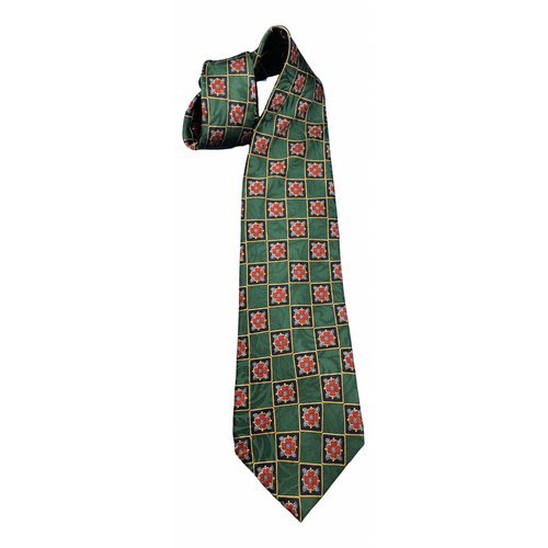Pre-owned Lanvin Silk Tie In Green