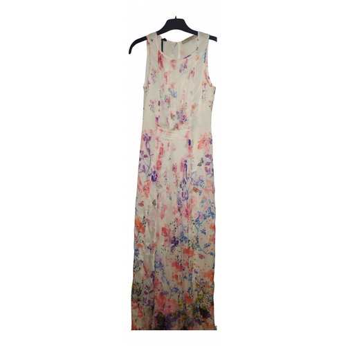 Pre-owned Piccione•piccione Silk Mid-length Dress In Multicolour
