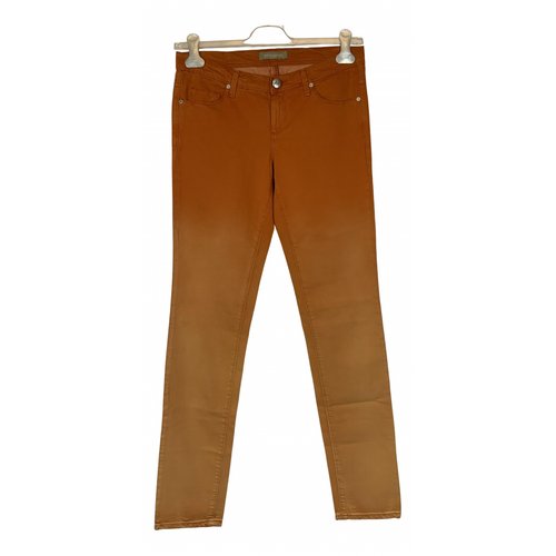 Pre-owned Ermanno Scervino Straight Jeans In Orange