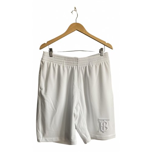 Pre-owned Burberry White Polyester Shorts