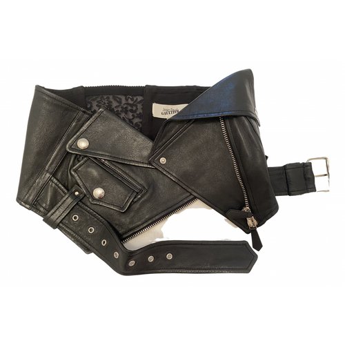 Pre-owned Jean Paul Gaultier Leather Corset In Black
