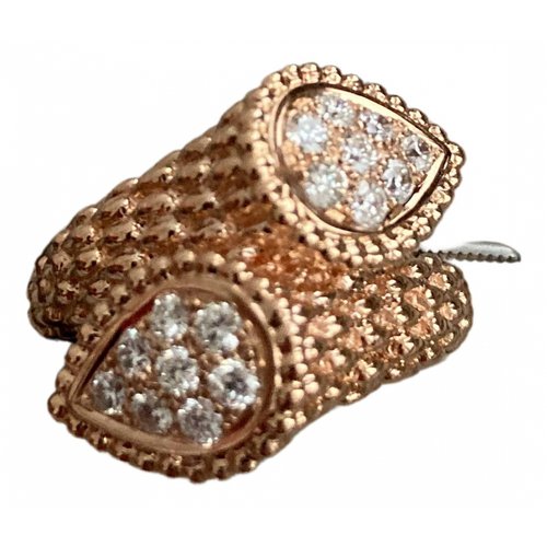 Pre-owned Boucheron Serpent Bohème Gold Pink Gold Ring