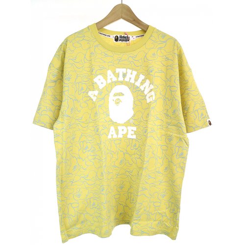 Pre-owned A Bathing Ape Yellow T-shirt