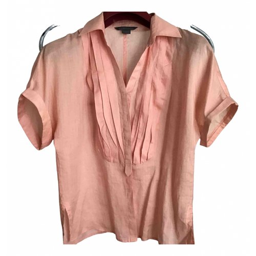 Pre-owned Emporio Armani Linen Blouse In Pink
