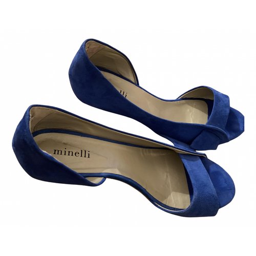 Pre-owned Minelli Sandals In Blue