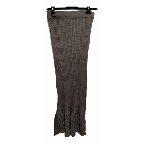 Pre-owned M Missoni Maxi Skirt In Grey