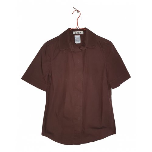 Pre-owned Chloé Shirt In Brown