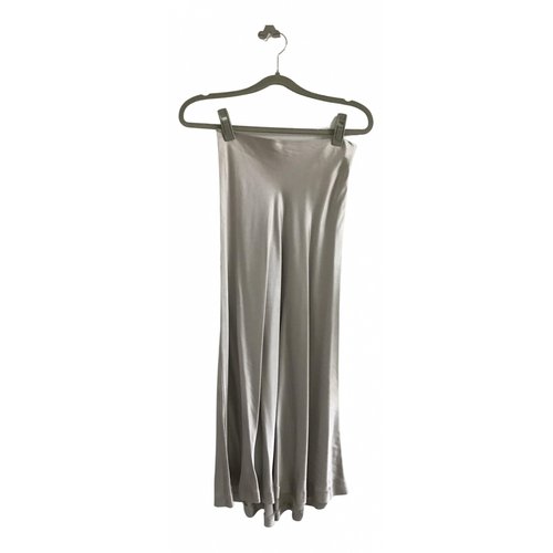 Pre-owned Massimo Dutti Silver Skirt